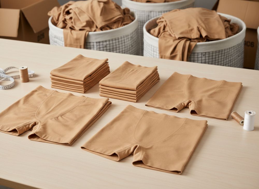 Beige Shapewear Shorts Manufacturer UK Supply