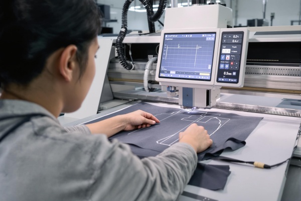 Digitally controlled cutting of elastic materials for shapewear