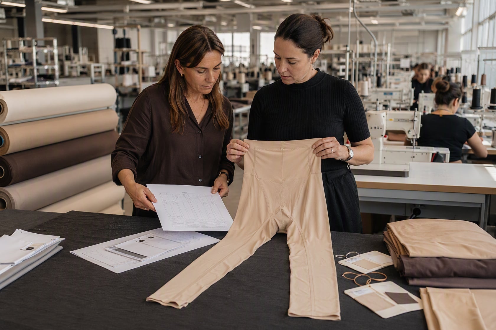 Product review and production planning for shapewear wholesale orders